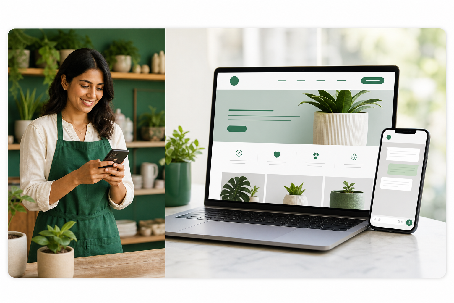 A StoreTalk site with AI chat